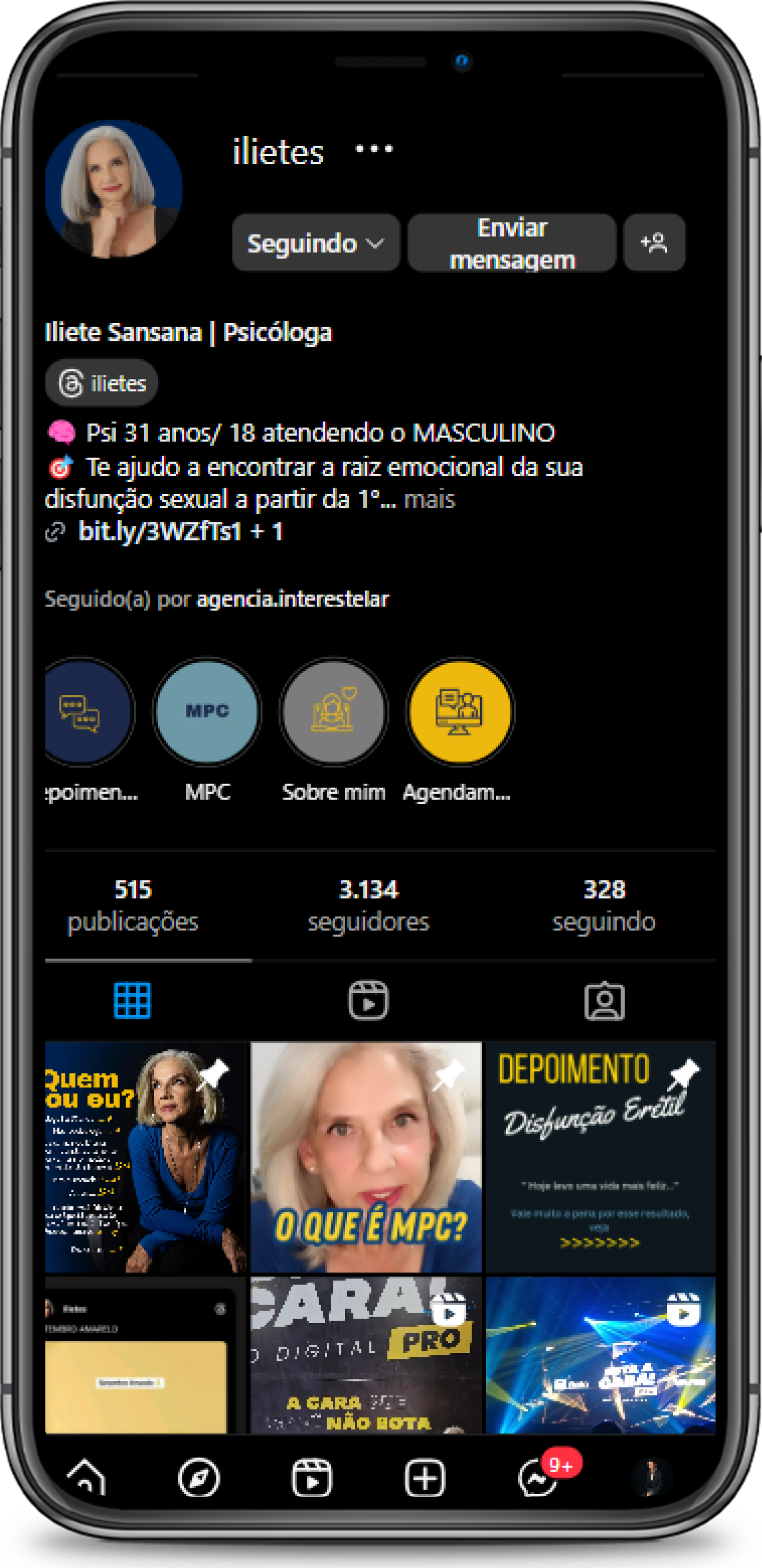 Psicóloga e Terapeuta Iliete Sansana